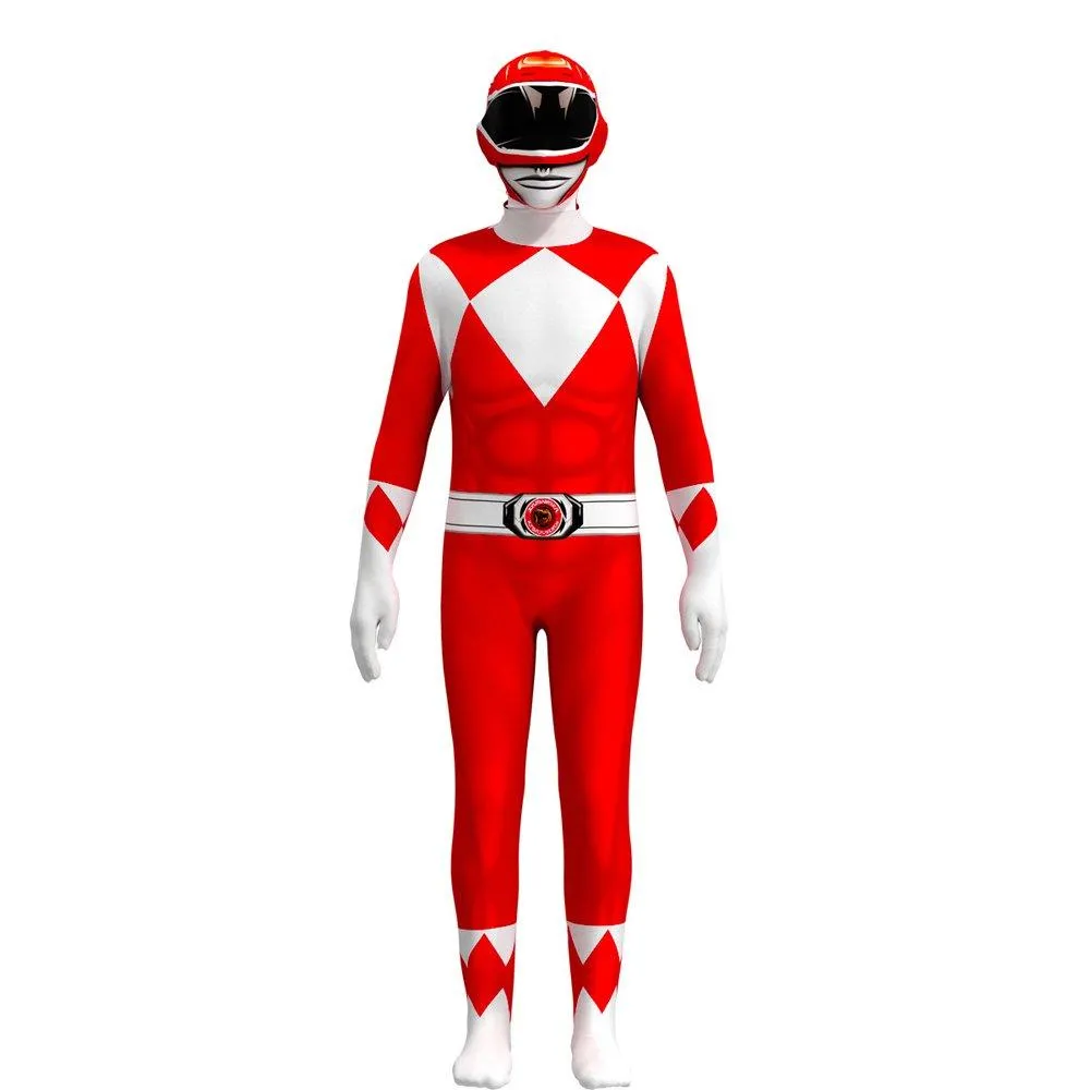 Mighty Morphin Power Rangers Costume Kids Superhero Bodysuit Halloween jumpsuits onesies