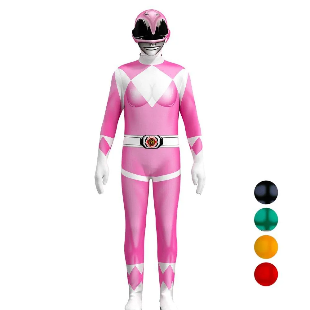 Mighty Morphin Power Rangers Costume Kids Superhero Bodysuit Halloween jumpsuits onesies