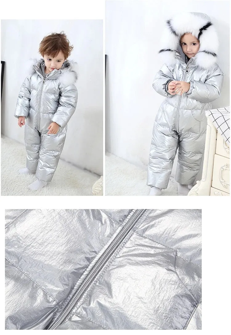 MOF Kids baby snowsuit infant toddler boy girl winter jumpsuit