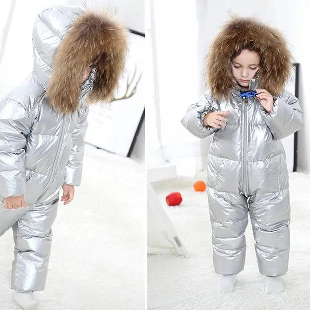 MOF Kids baby snowsuit infant toddler boy girl winter jumpsuit