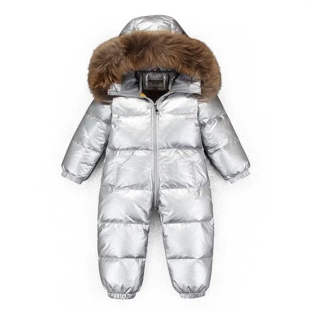 MOF Kids baby snowsuit infant toddler boy girl winter jumpsuit