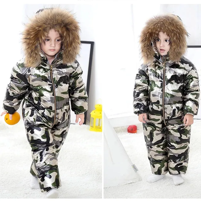 MOF Kids baby snowsuit infant toddler boy girl winter jumpsuit