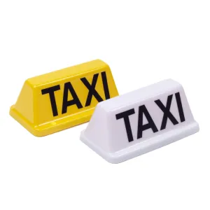 MOGO Mini 10" Taxi Roof Sign In White Or Yellow