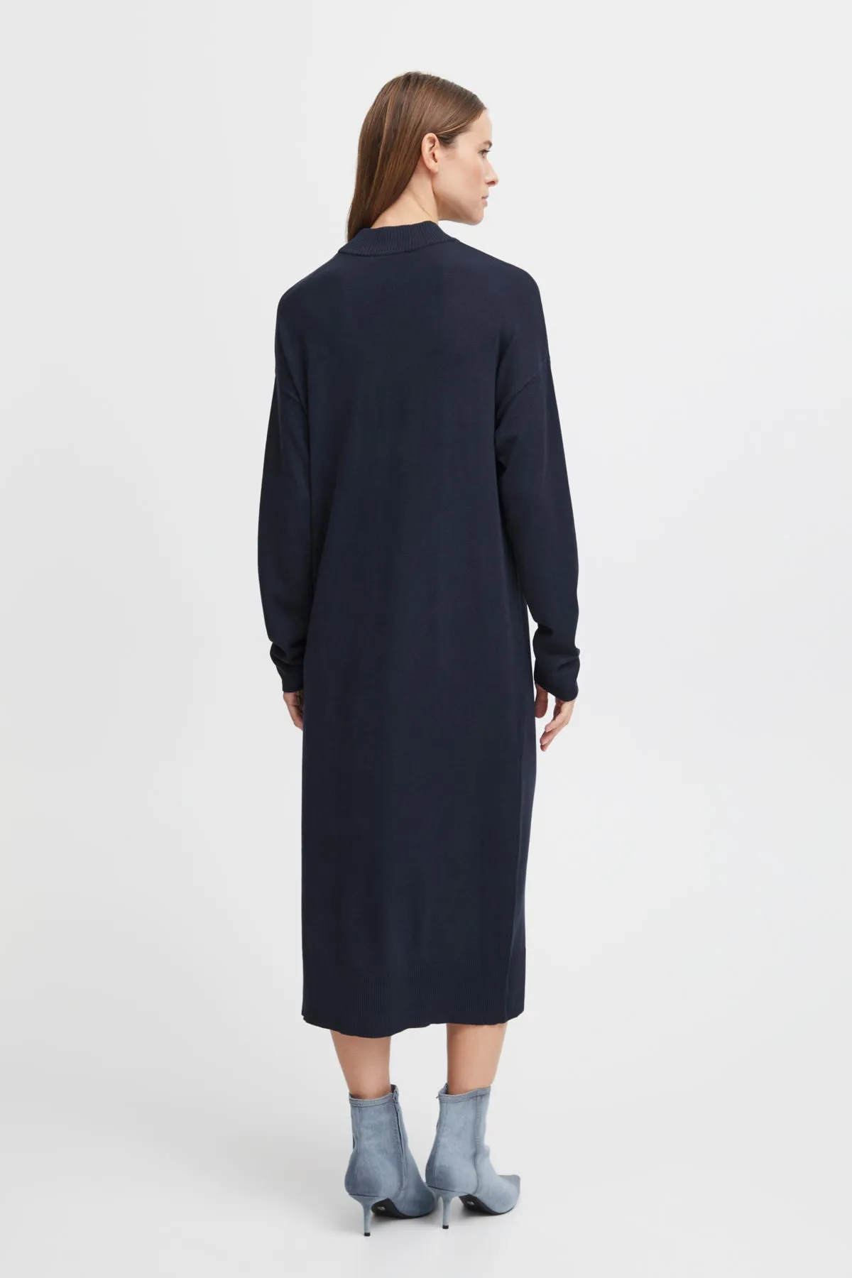 Morla Turtleneck Dress - Navy Blazer