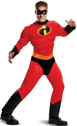 Mr. Incredible Mens Plus Size Muscle Chest Costume