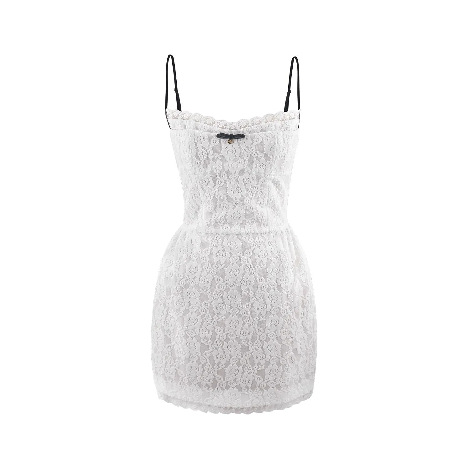 [Mummy Cat] Falling Dreams Lace Bodycon Mini Dress