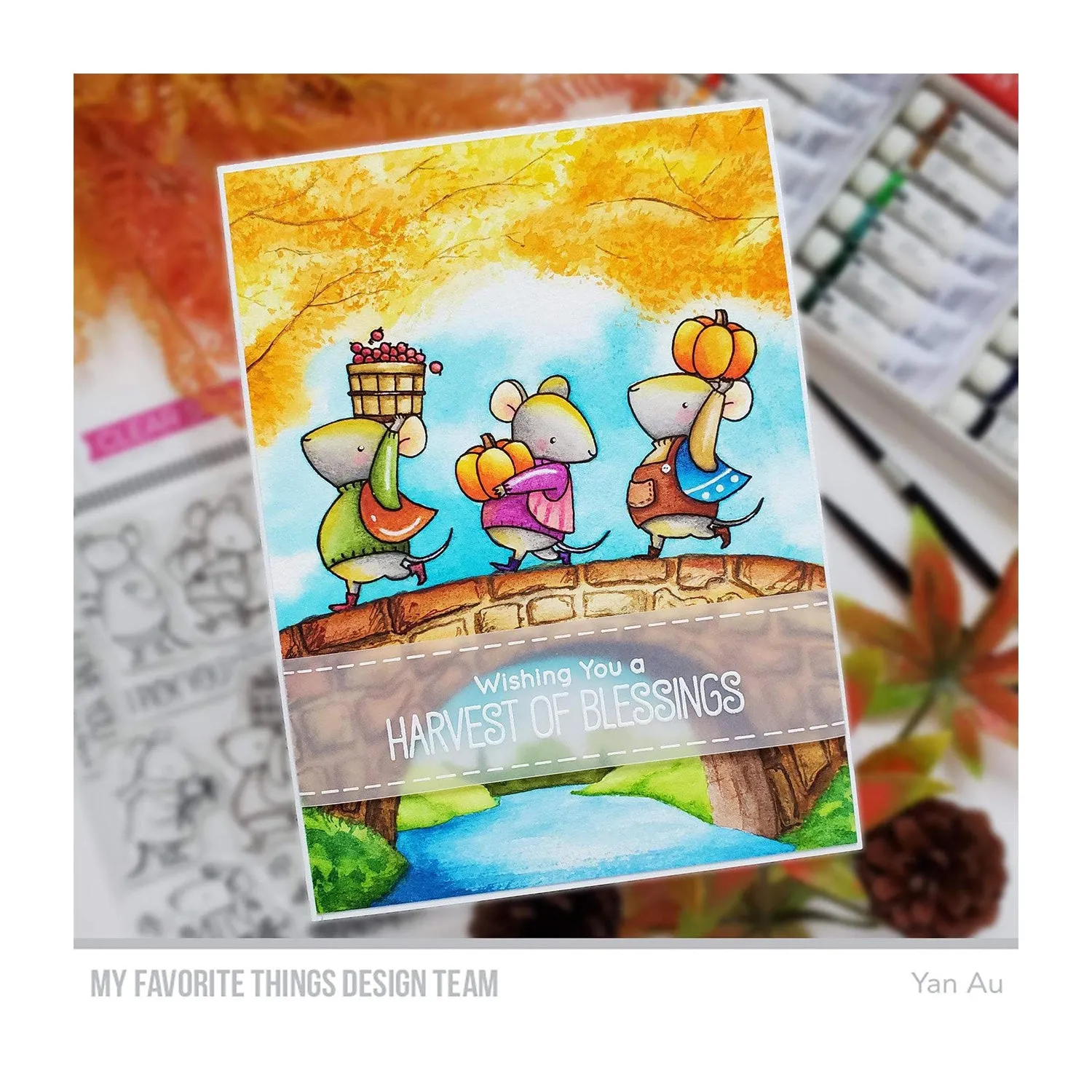 My Favorite Things Clear 4"x6" Stamp Set - Harvest Mouse*