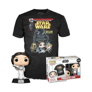 New - Funko POP & TEE: Star Wars Retro Princess Leia - M