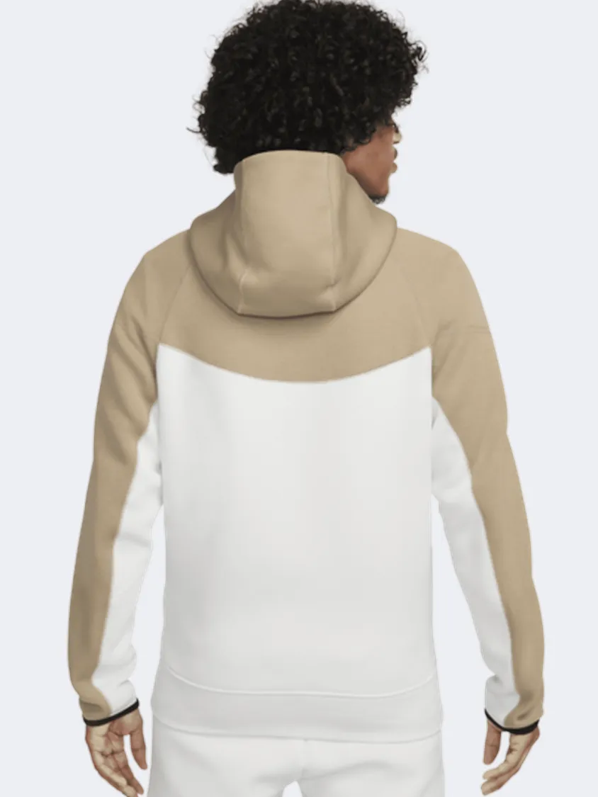 Nike Tech Fleece Men Lifestyle Lifestyle Hoody White/Khaki/Black