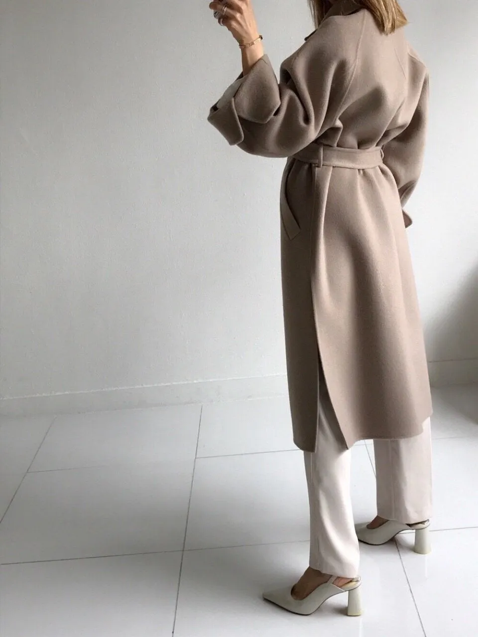 Oversized Wool Handmade Long Coat (3 Colors)