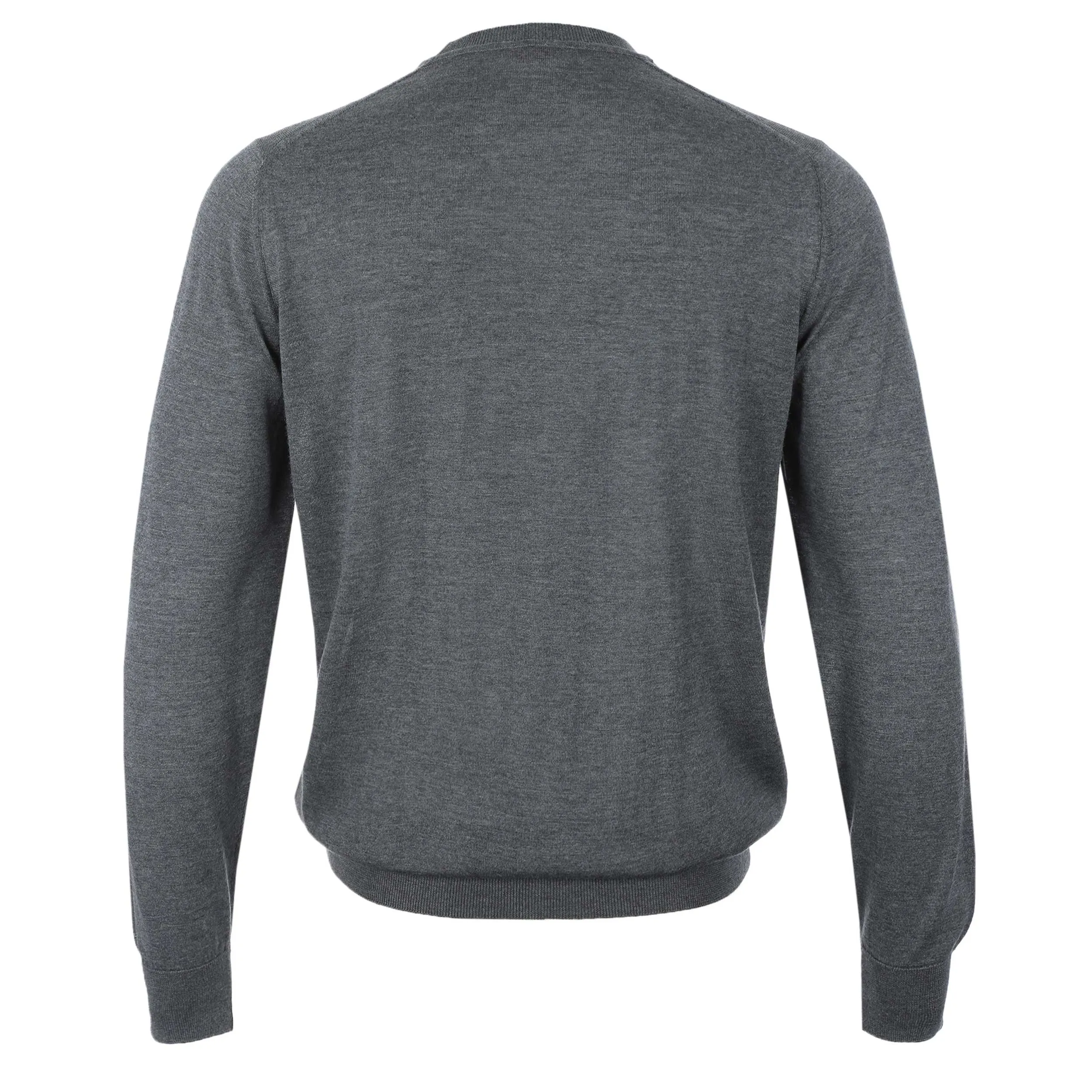 Pal Zileri Basic Crew Neck Knitwear in Grey