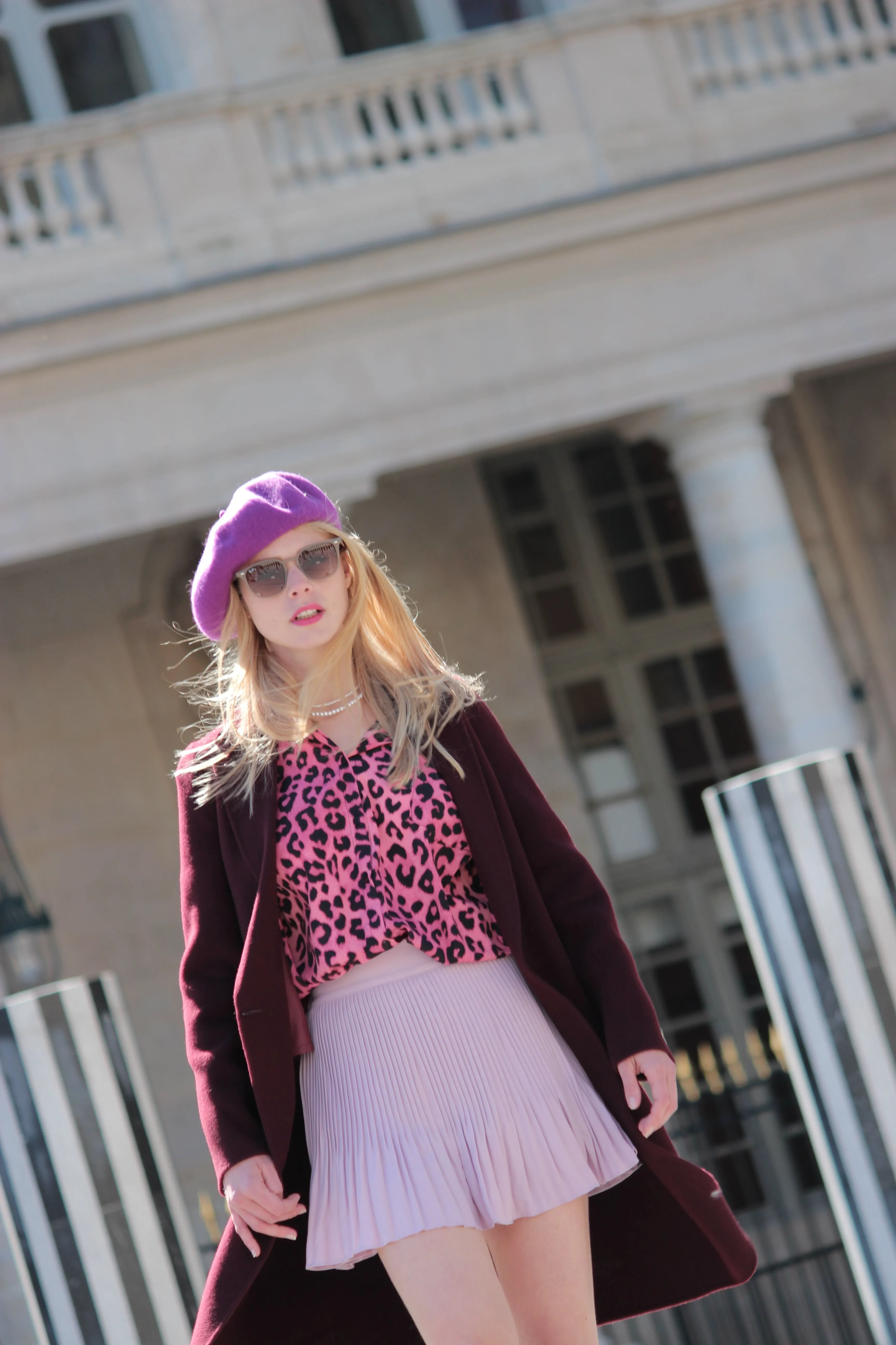 Pink Leopard Blouse