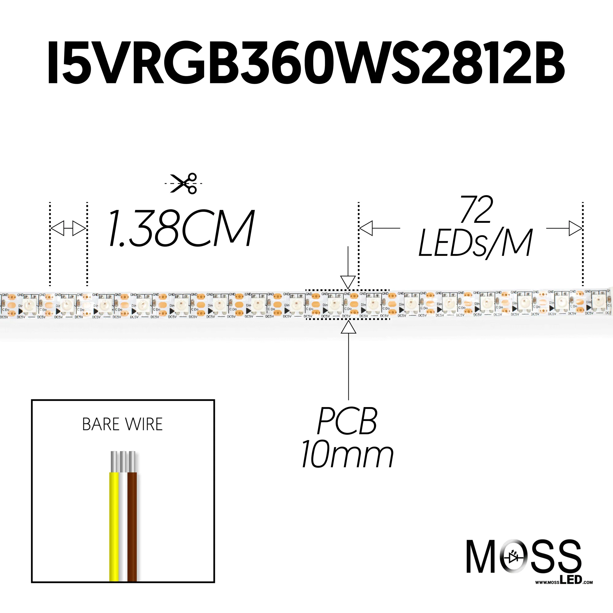 Pixel FlexLED 5V RGB Low Frequency