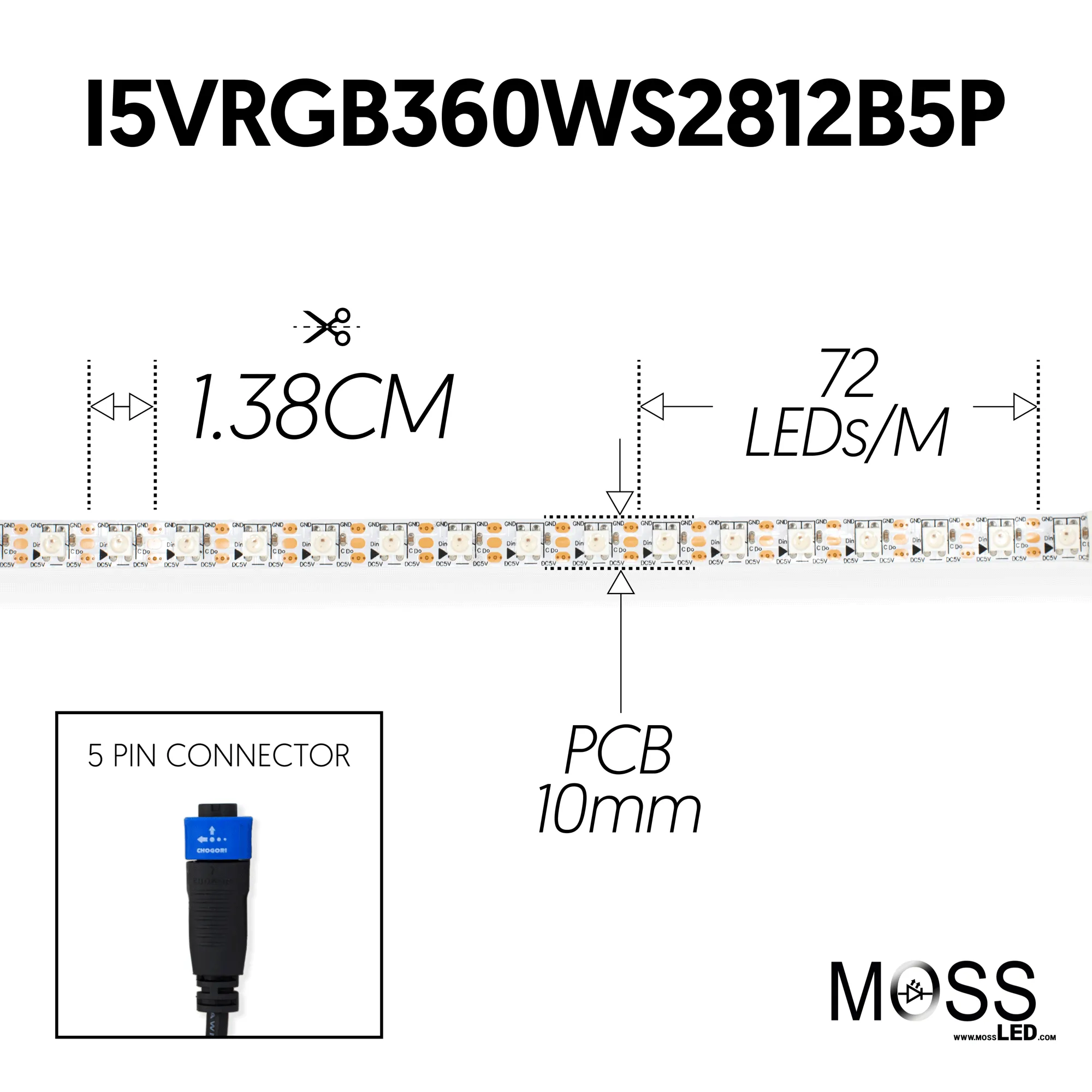 Pixel FlexLED 5V RGB Low Frequency