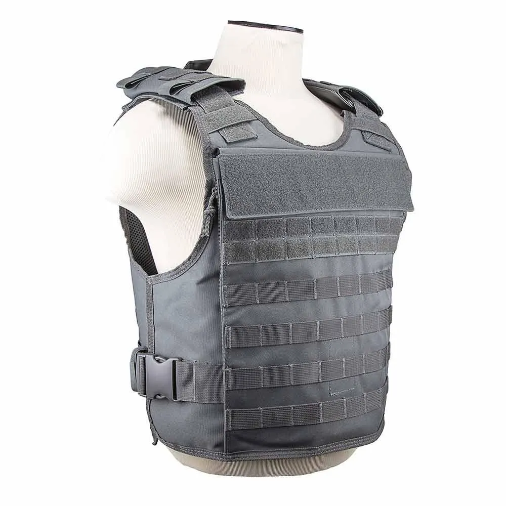 Plate Carrier with External Hard Plate Pockets - MED-2XL - Urban Gray