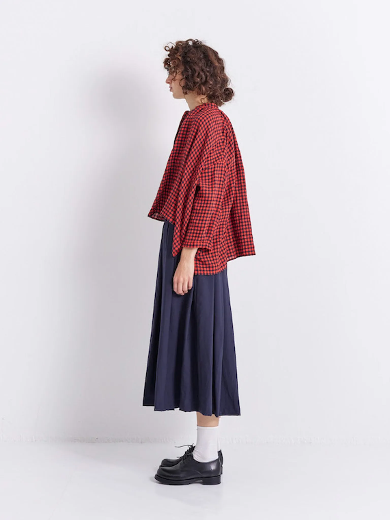 Pleated Skirt - Navy