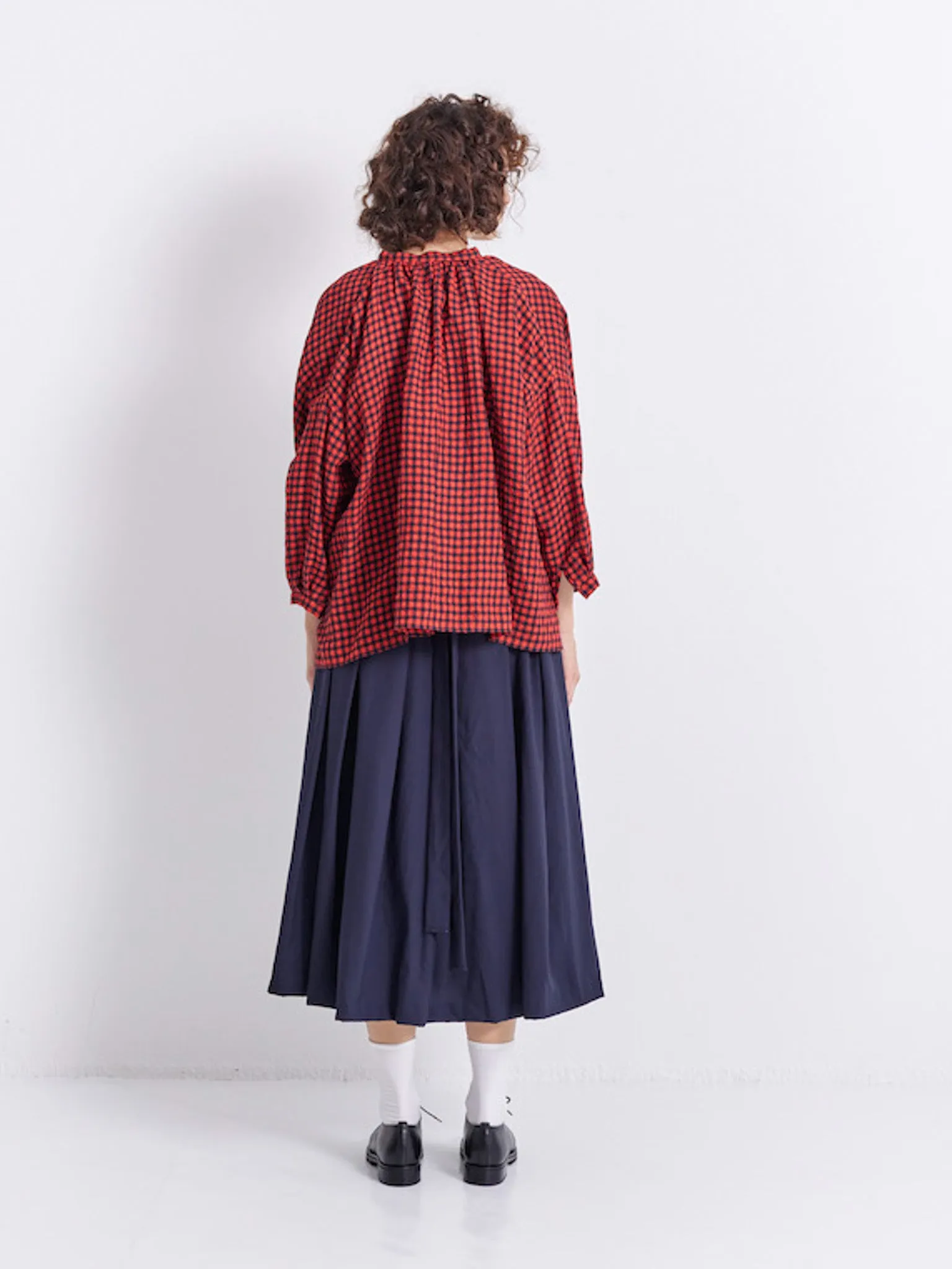 Pleated Skirt - Navy