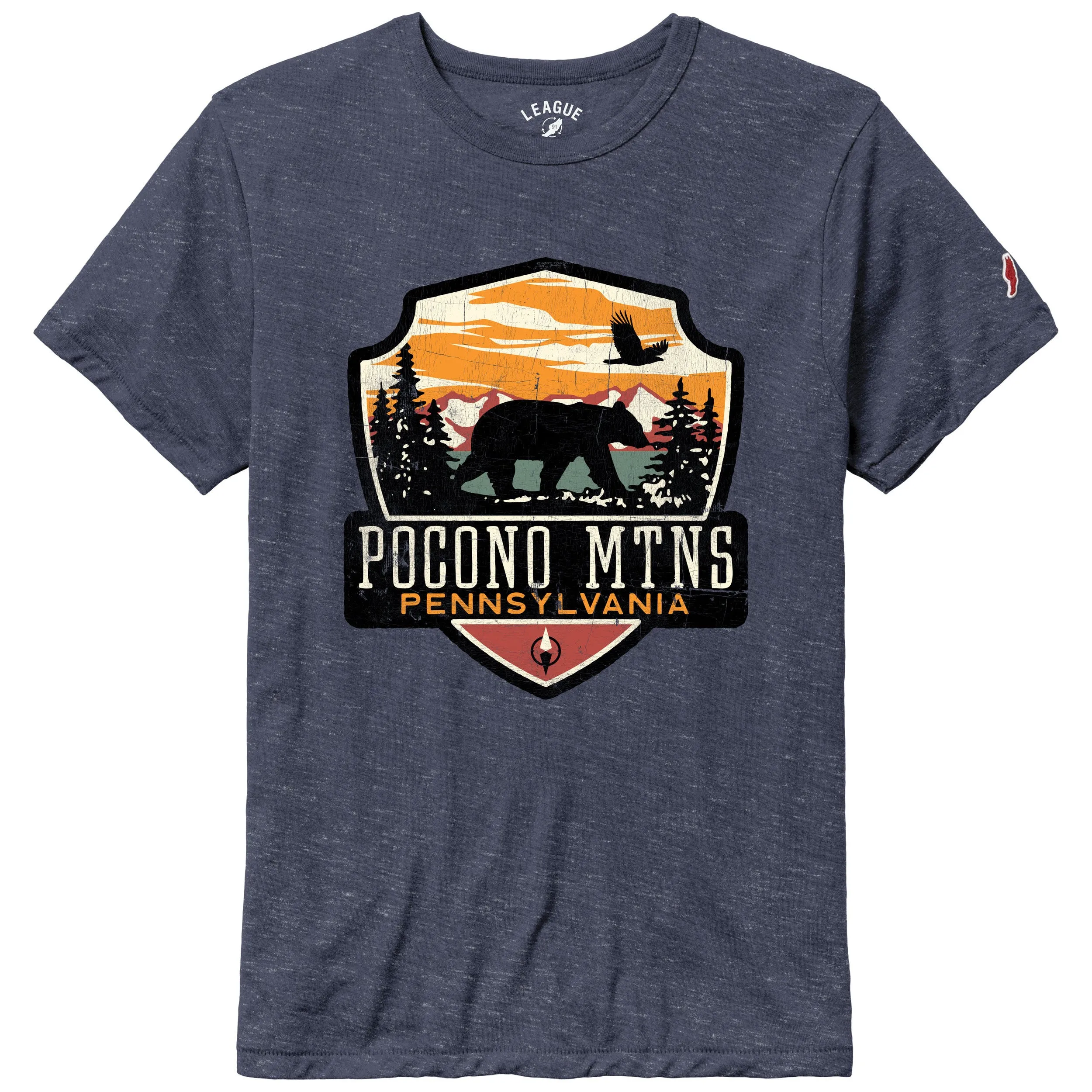 Pocono Mountains Bear and Eagle Tee