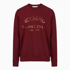 Print Logo Sweat Shirt (Maroon) - I23E05D63174735