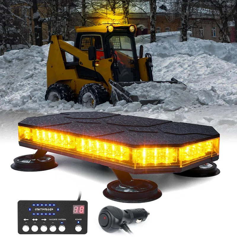 Professional LED Roof Top Strobe Light Bar with Magnetic Base