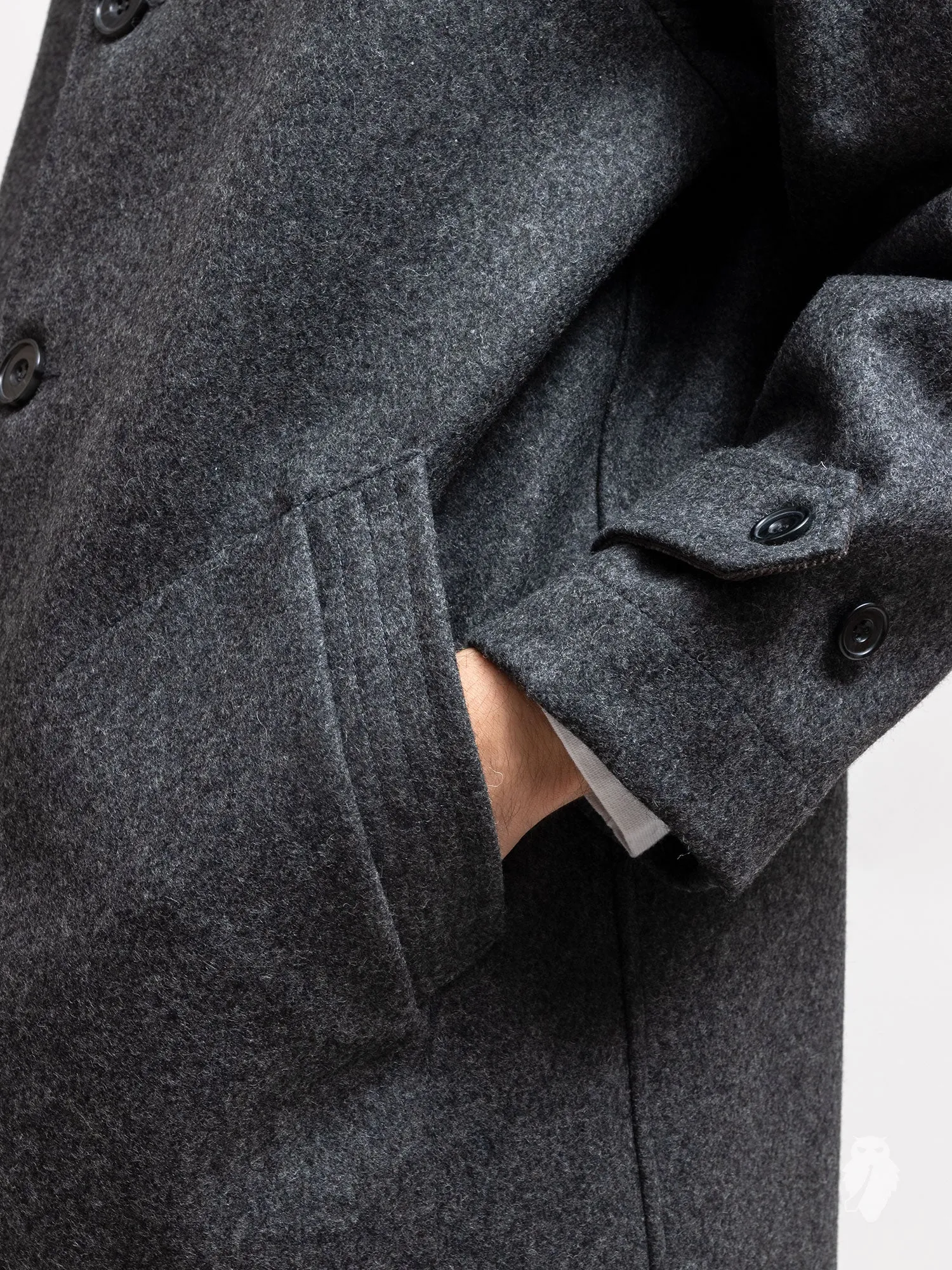 "Utile" Wool Jacket in Grey