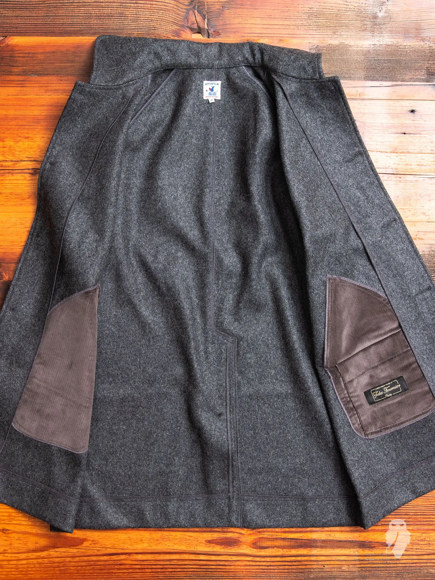 "Utile" Wool Jacket in Grey