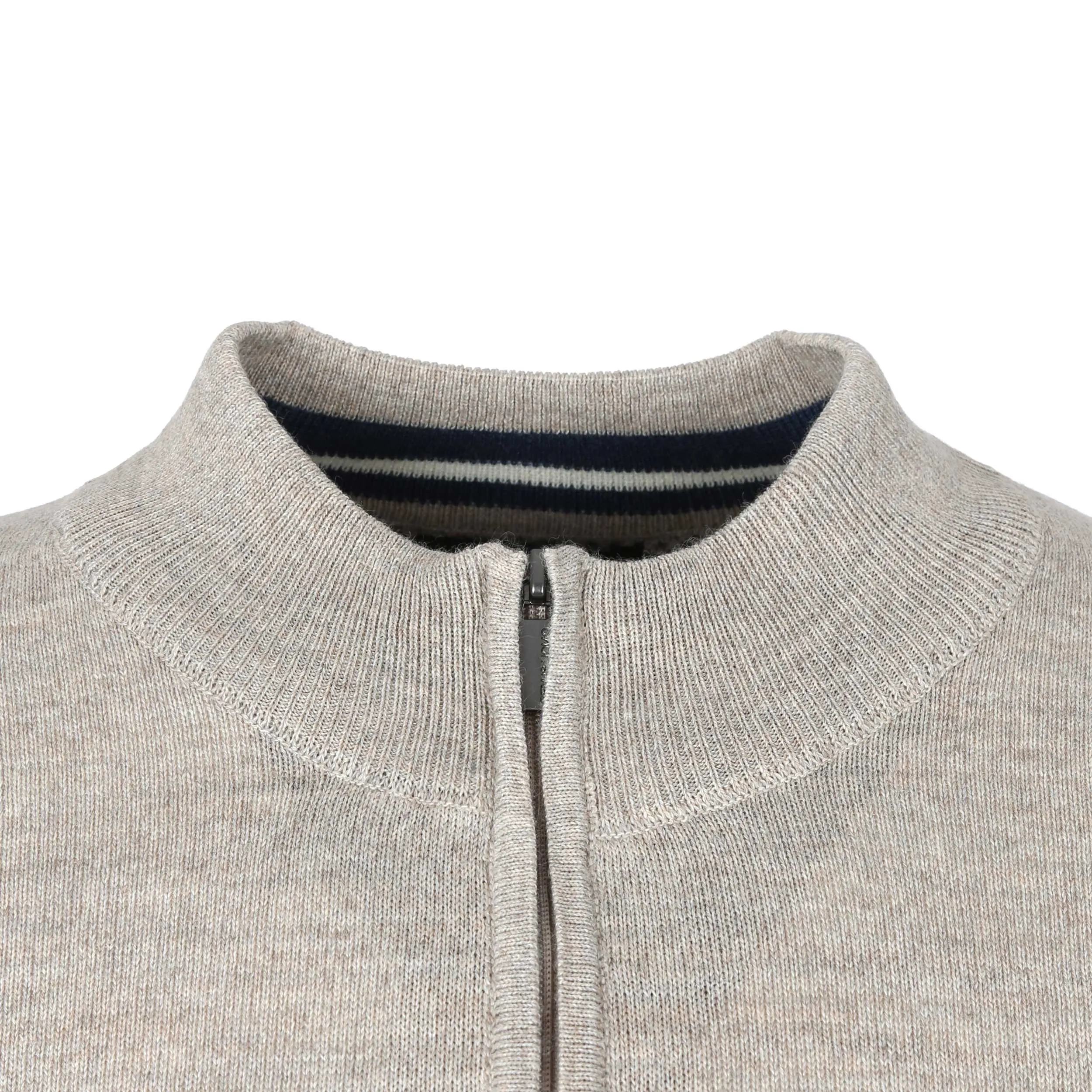 Remus Uomo 1/4 Zip Knitwear in Sand