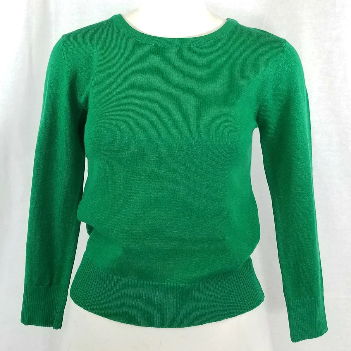 Retro Crew Neck Sweater - Green