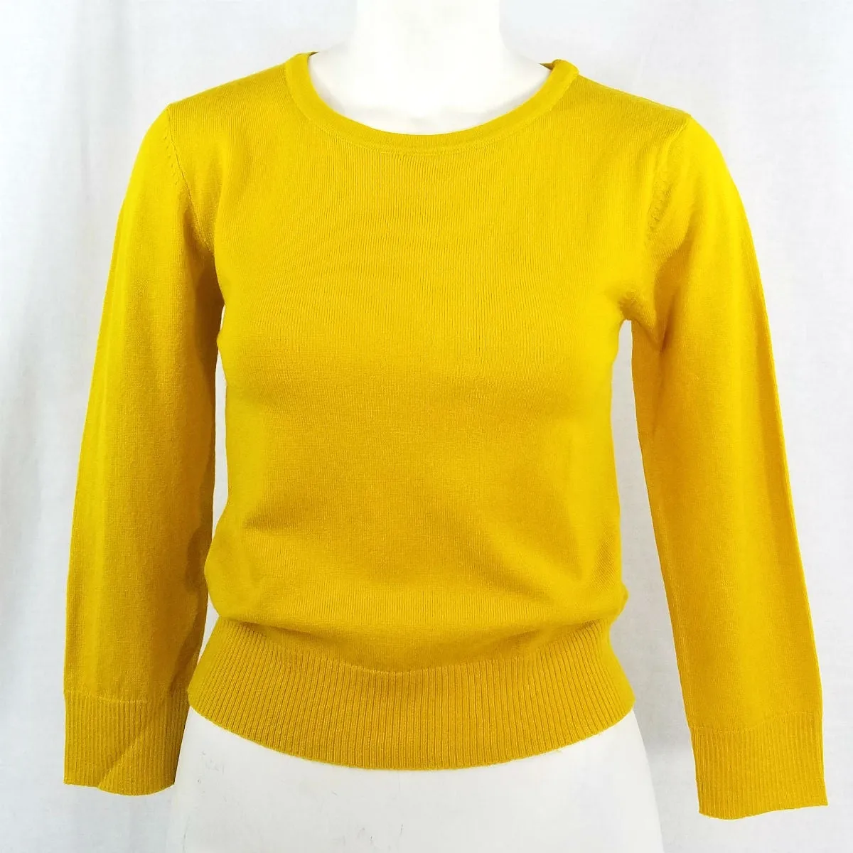 Retro Crew Neck Sweater - Honey