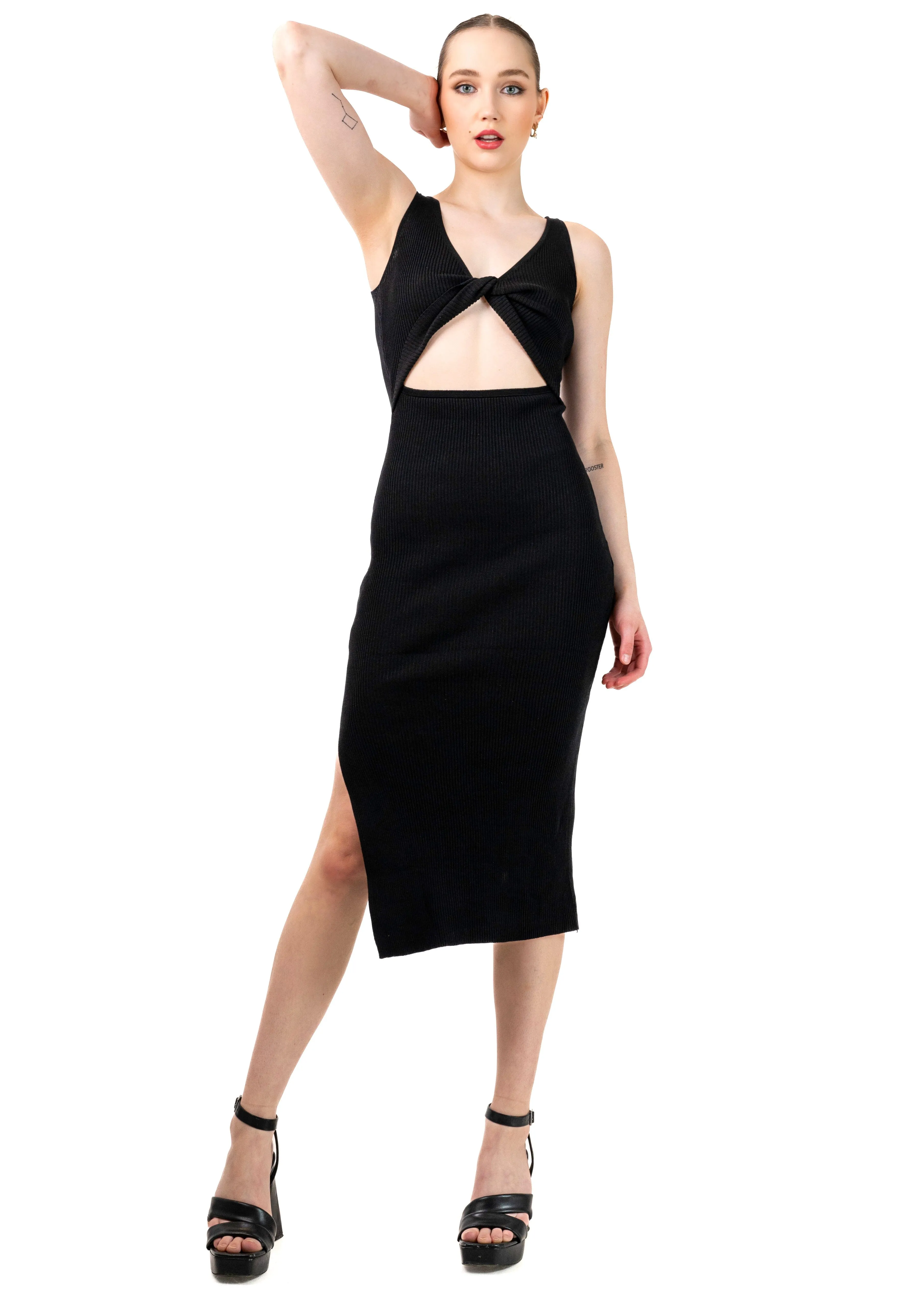 Reversible Cut Out Bodycon Dress