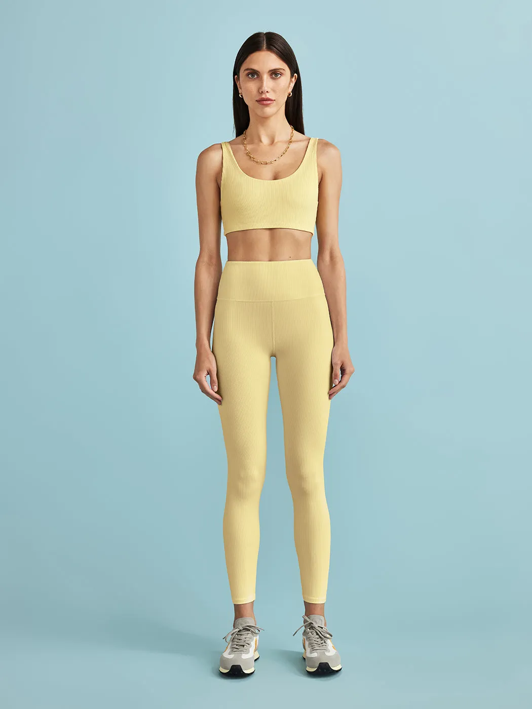 Ribbed Bra - Butter Yellow