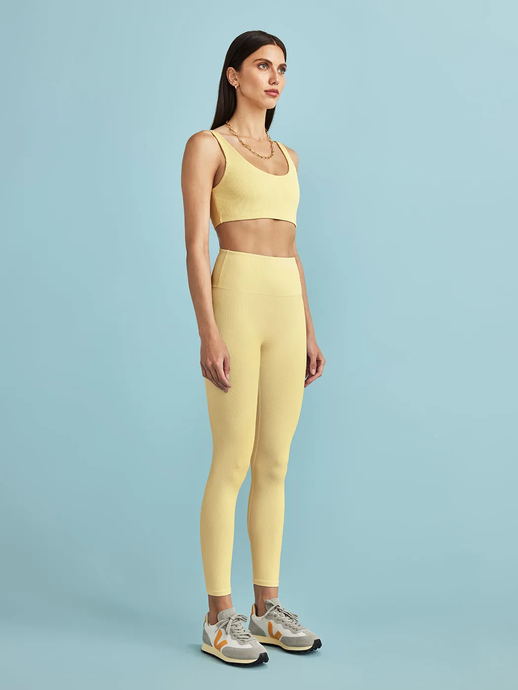 Ribbed Bra - Butter Yellow