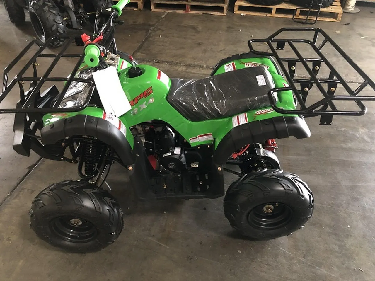 RPS Bull 125 7'', Youth Mid size ATV.  Automatic, 16 inch tires, LED head Lights