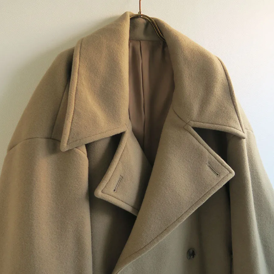 【RYU KAGA/リュウ カガ】<br>Oversized pea coat <br>84RC01D