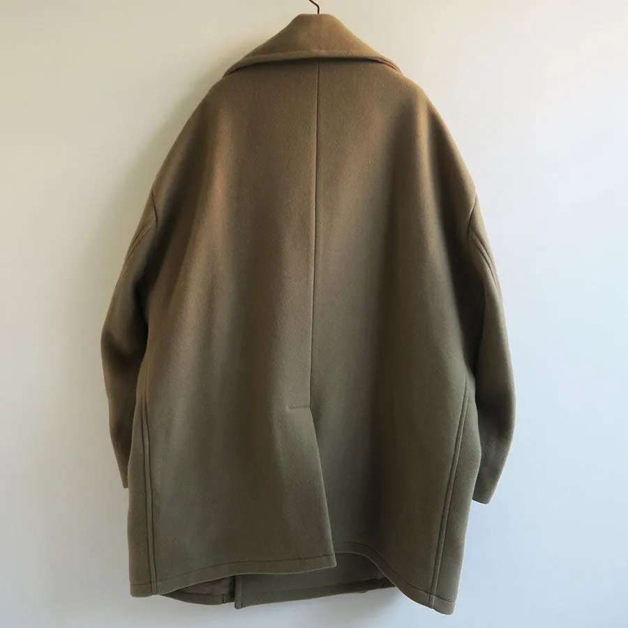 【RYU KAGA/リュウ カガ】<br>Oversized pea coat <br>84RC01D