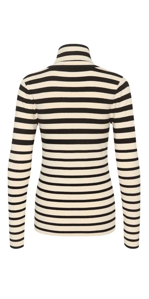 Soaked Graduated Stripe Turtleneck