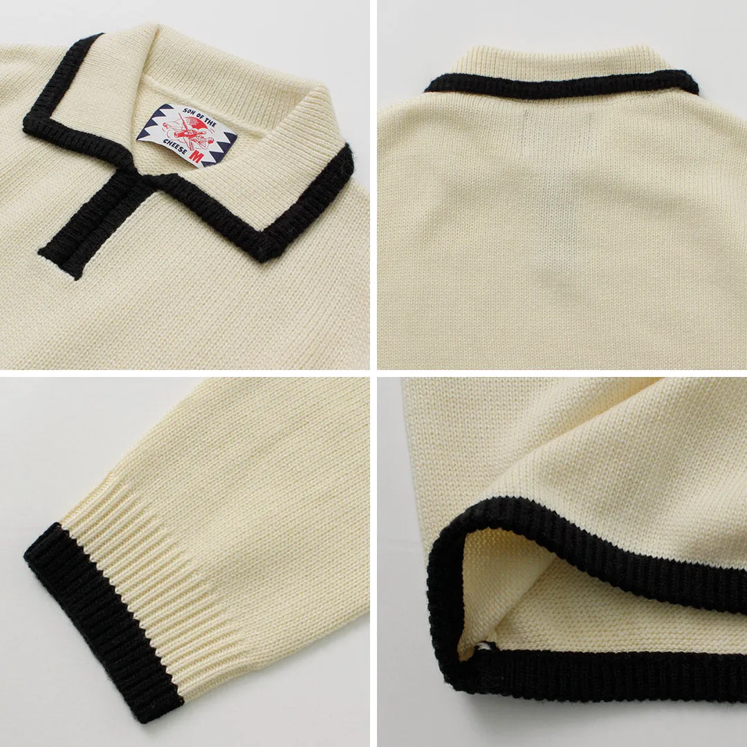 SON OF THE CHEESE / Line Polo Knit