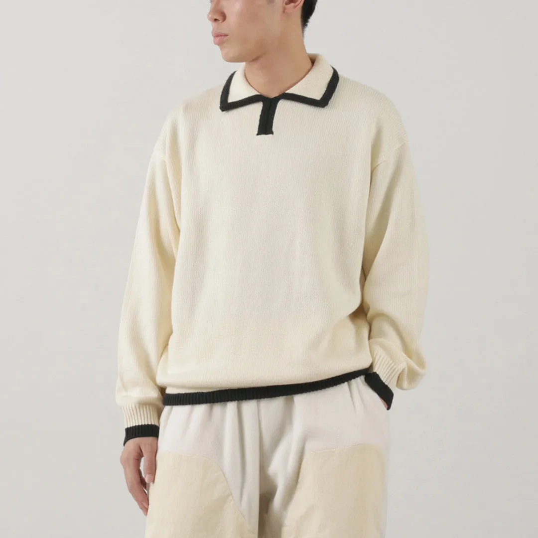 SON OF THE CHEESE / Line Polo Knit