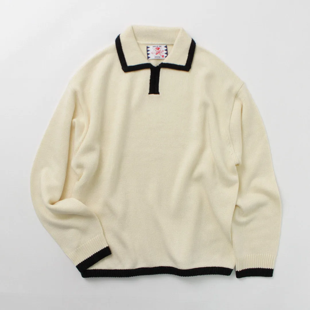 SON OF THE CHEESE / Line Polo Knit