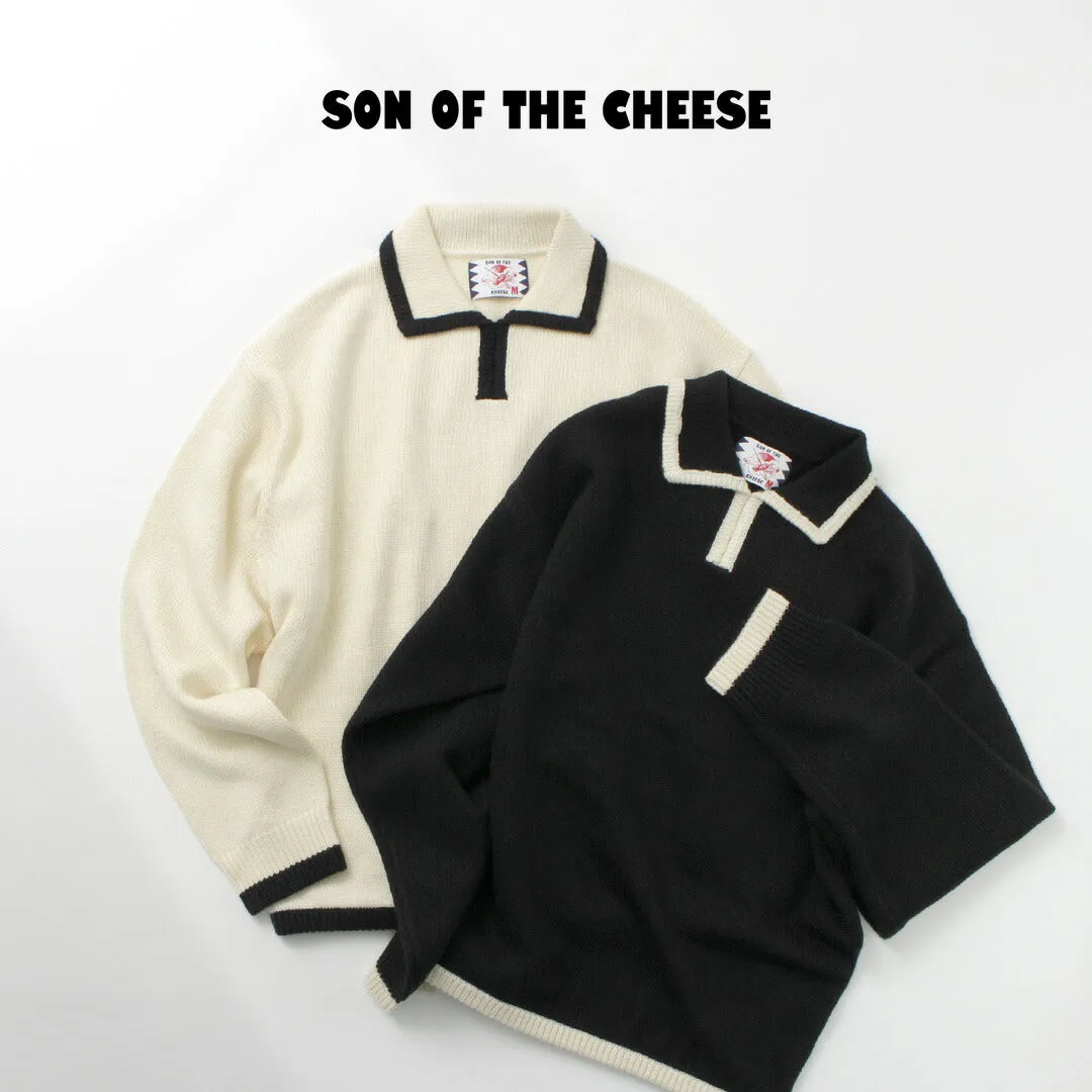 SON OF THE CHEESE / Line Polo Knit