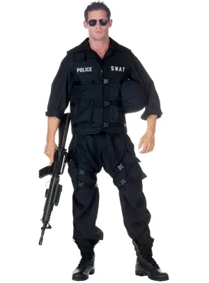 Special Forces Mens Deluxe SWAT Plus Size Costume