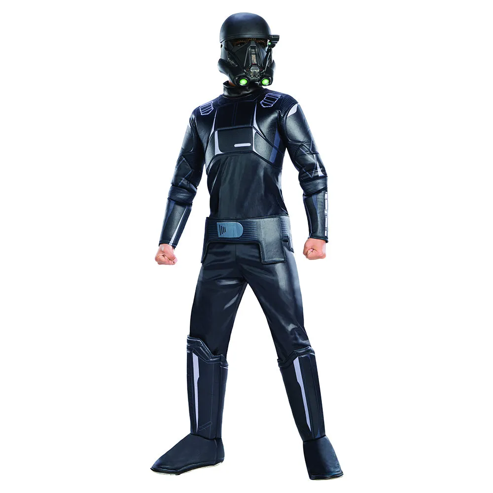 Star Wars Rogue One Kids Child Deluxe Death Trooper Padded Jumpsuit Costume