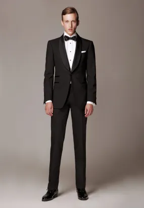 Suit "SHAWL TUXEDO" / Mohair & Merino Wool by Loro Piana