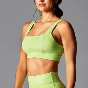 Tavi W Square Neck Bra LIME TROPIC TOILE