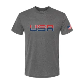 Team America Retro Grey Valuetainment Short Sleeve T-Shirt (Slim fit)