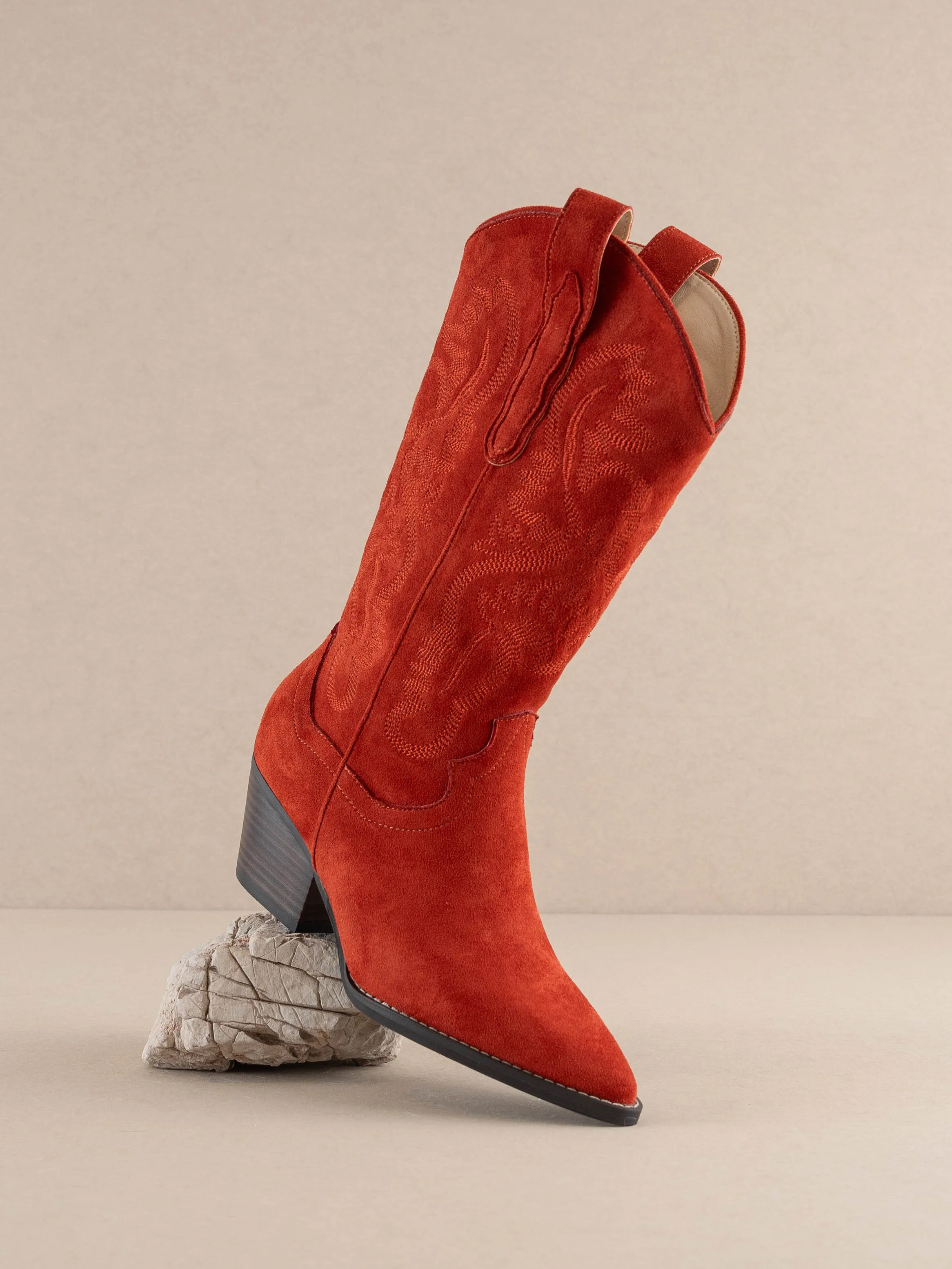 The Amaya | Red Classic Western Boot