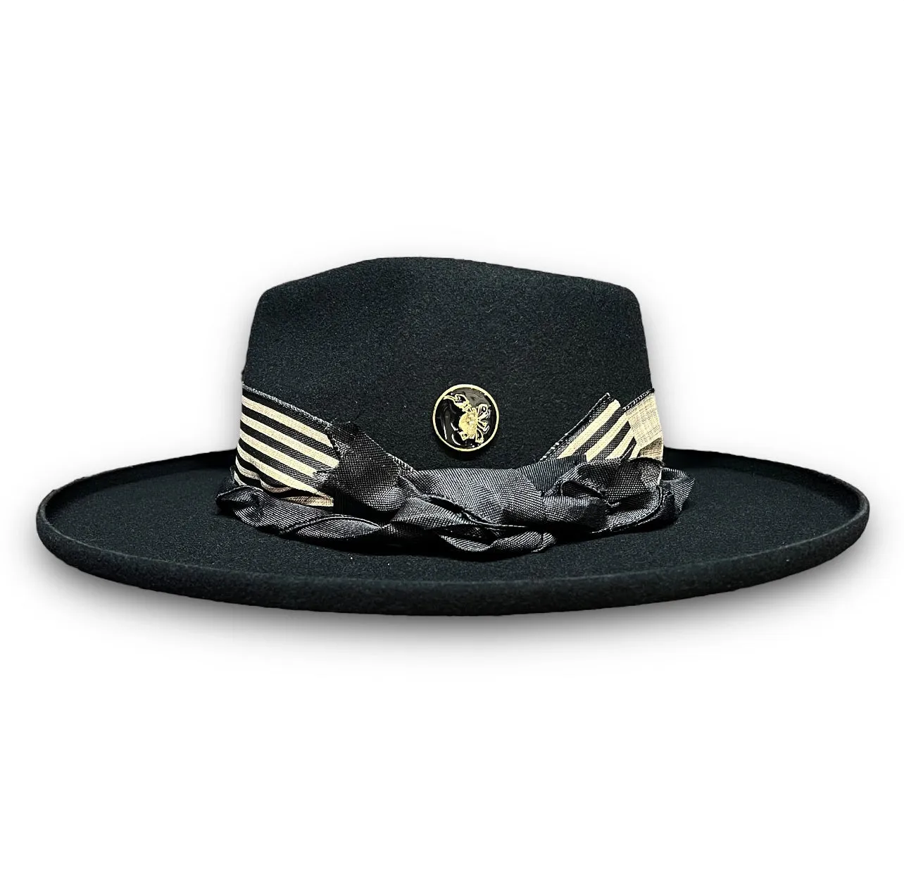 THE FLAMEKEEPERS HAT CLUB PICKER BLACK FLAT BRIM