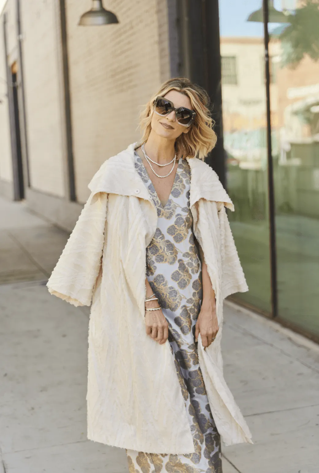 The Grace Coat 2.0 - Ivory Fringe