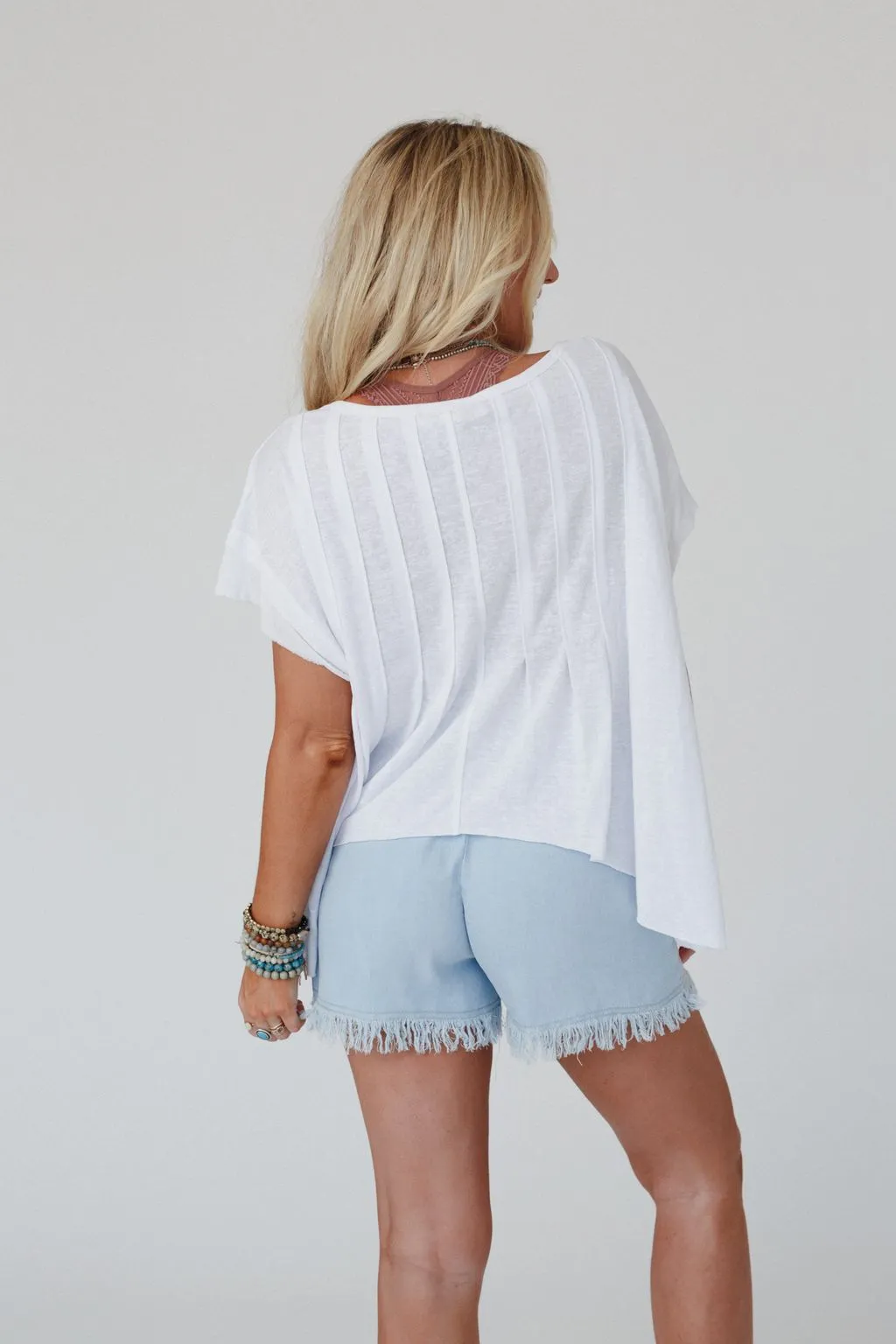 The Nest Sweet Pleats Top - White