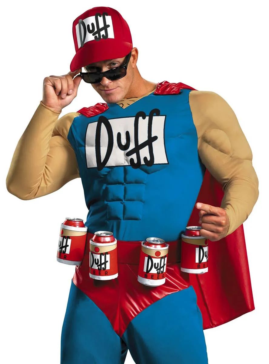 The Simpsons Duffman Plus Size Muscle Chest Costume